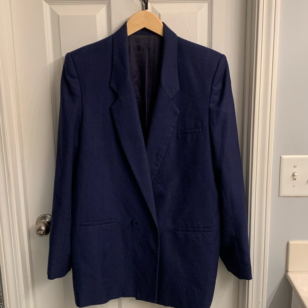 Ashley Brooke navy lined Blazer